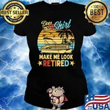 Does this make me look retired boating vintage s Ladies tee
