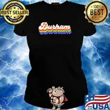 Durham NC Bull City Rainbow T-Shirt Ladies tee