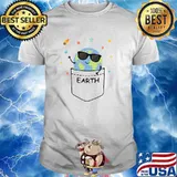 Earth In Pocket, Funny Space Solar System Planet Astronomy T-Shirt