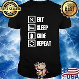 Eat Sleep Code Repeat Software Developer Shirt