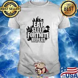 Eat Sleep Fortnite Repeat Gamer Players T-Shirt