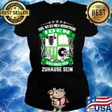 Egal wo ich mich herumtreibe iden wird immer mein zuhause sein logo s Ladies tee
