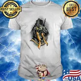 Egyptian god Anubis, Egypt hieroglyph pyramid T-Shirt