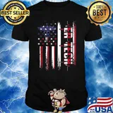 ER Technician Emergency American Flag T-Shirt