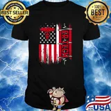 ER Technician Emergency Room Tech Usa Flag T-Shirt