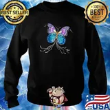 Fanciful Butterfly T-Shirt Sweater