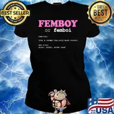 Femboy Or Femboi Like A Normal Boy Definition Aesthetic T-Shirt Ladies tee