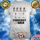 Finally Weekend Wine Vino Coffee Forecast For The Week T-Shirt