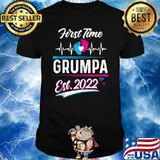 First Time Grumpa EST 2022 Father's Day T-Shirt