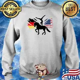 German American Flag Vaulters Vaulting T-Shirt Sweater