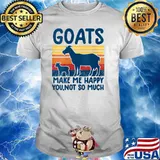 Goats make me happy you not so much vintage T-Shirt