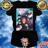Gojos Team Jujutsus Anime Kaisens T-Shirt Ladies tee