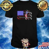 Golf 4th Of July Usa Flag Shirt
