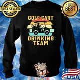Golf cart drinking team vintage s Sweater