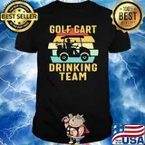 Golf cart drinking team vintage shirt