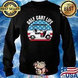 Golf cart life american flag s Sweater