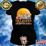 Halloween Peanuts 2021 Snoopy Skull Blood Moon Shirt Ladies tee