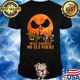 Hello darkness my old friend jack skeleton blood moon shirt