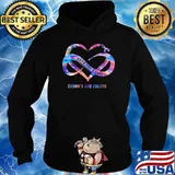 Hope For A Cure Crohn's And Colitis Heart Hologram Shirt Hoodie