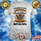 Husband and Wife heart to heart shirt