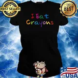 I Eat Crayons T-Shirt Ladies tee