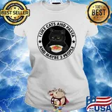 I Like Cats And Pasta And Maybe 3 People Shirt Ladies tee
