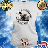 I like tattoos and books and maybe 3 people Ladies tee