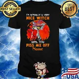 I'm Actually A Very Nice Witch Until You Piss Me Off Cat Blood Moon Shirt