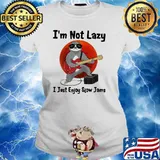 I'm Not Lady I Just Enjoy Slow Jams Sloth Blood Moon Shirt Ladies tee