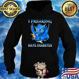 I Reeaking Hate Diabetes Dragon Shirt Hoodie