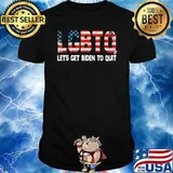 I Support LGBTQ Let's Get Biden To American Flag T-Shirt