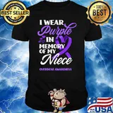 I Wear Purple In Memory Of My Niece Overdose Awareness T-Shirt