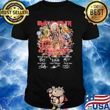 Iron maiden 46th anniversary 1975 2021 signatures shirt