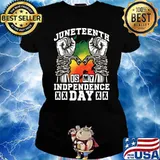 Juneteenth Inspired Black Independence Day Related Break Cha T-Shirt Ladies tee