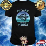 Just a boy who loves turtles vintage T-Shirt