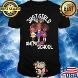 Just Girls Who Love Anime and School Kawaii Back to School T-Shirt