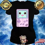 Kawaii Pastel Gamer Controller Aesthetic Gaming T-Shirt Ladies tee