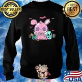 Kawaii Pastel Goth Creepy Rabbit Halloween Bunny T-Shirt Sweater