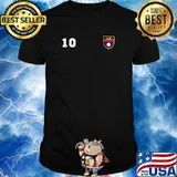 Laos Number 10 Soccer Flag Football Ten Jersey Lao T-Shirt