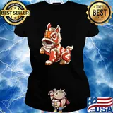 Lion Dance Chinese Culture T-Shirt Ladies tee