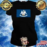 Louisiana Flag by Merch Creation T-Shirt Ladies tee