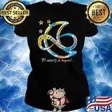 Love Someone With Down Syndrome To The Moon And Back To Infinity And Beyond Shirt Ladies tee