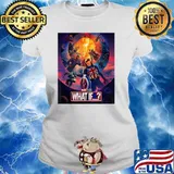 Marvel What If Character Group Poster T-Shirt Ladies tee