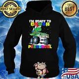 Monster Truck Dinosaur I'm ready To Crush Preschool T Rex T-Shirt Hoodie