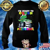 Monster Truck Dinosaur I'm ready To Crush Preschool T Rex T-Shirt Sweater