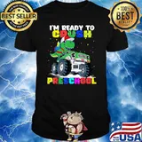 Monster Truck Dinosaur I'm ready To Crush Preschool T Rex T-Shirt
