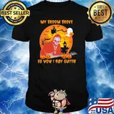My broom broke so now i play guitar ghost blood moon halloween shirt