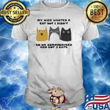 My wife wanted a cat but i didnt so we compromised and got 3 cats shirt