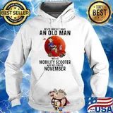 Never Underestimate An Old Man With a Mobility Scooter Who Was Born In November Blood Moon Hoodie