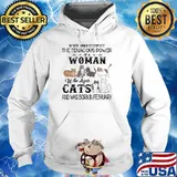 Never underestimate the tenacious power of a woman who loves cats born in February Hoodie